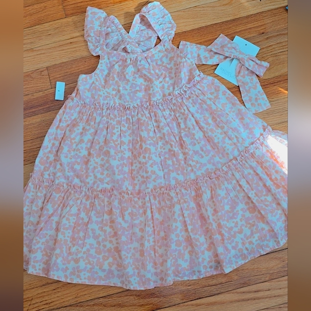 Rachel Zoe Pink and Cream Dress